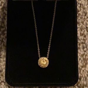 Coach Open Circle Stone Necklace